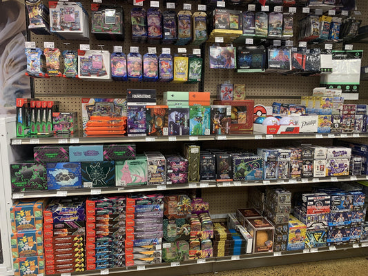Show case of pokemon booster boxes including allot of investment boxes japanese