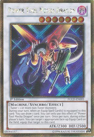 Power Tool Mecha Dragon | Premium Gold | PGLD-EN005 | Gold Secret Rare | 1st