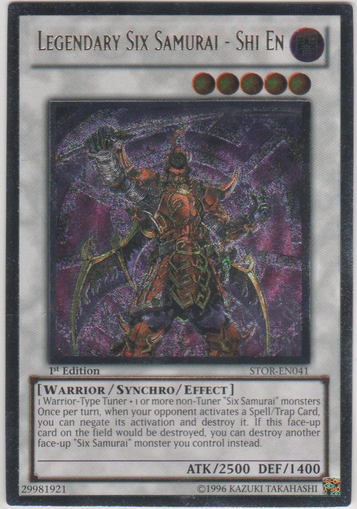 Legendary Six Samurai - Shi En | Storm of Ragnarok | STOR-EN041 | Ultimate Rare | 1st
