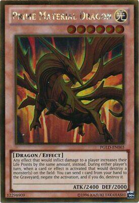 Prime Material Dragon | Premium Gold | PGLD-EN065 | Gold Rare