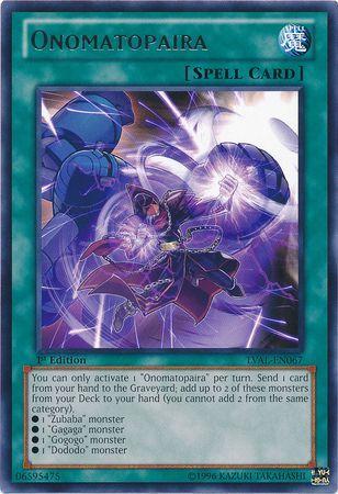 Onomatopaira | Legacy of the Valiant | LVAL-EN067 | Rare | 1st
