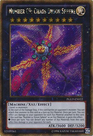 Number C9: Chaos Dyson Sphere | Premium Gold | PGLD-EN022 | Gold Secret Rare