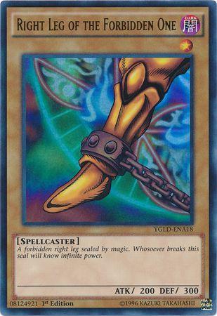 Right Leg of the Forbidden One | Yugi's Legendary Decks | YGLD-ENA18 | Ultra Rare | 1st