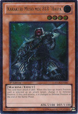 Karakuri Muso mdl 818 Haipa | Storm of Ragnarok | STOR-EN083 | Ultimate Rare | 1st