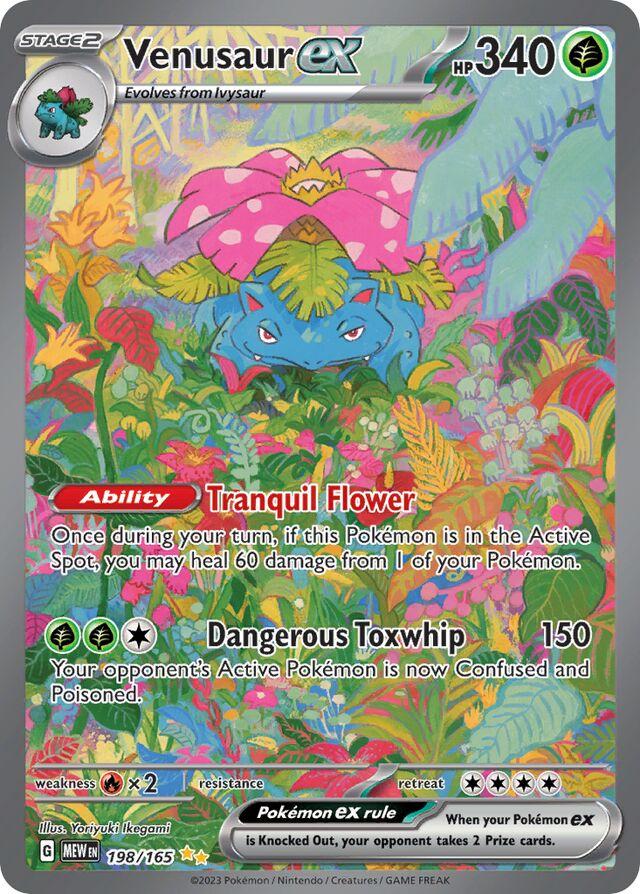 Venusaur ex 198/165 – Scarlet & Violet 151 – Special Illustration Rare (Japanese)