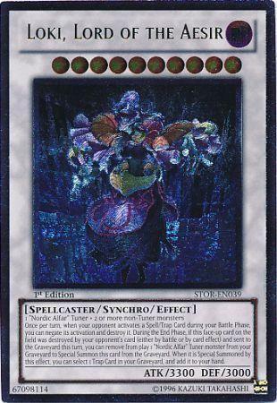 Loki, Lord of the Aesir | Storm of Ragnarok | STOR-EN039 | Ultimate Rare | 1st