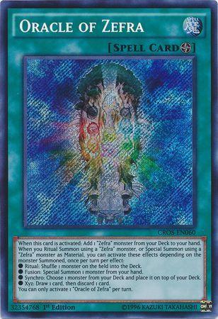 Oracle of Zefra | Crossed Souls | CROS-EN060 | Secret Rare | 1st
