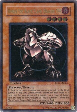 Horus the Black Flame Dragon LV4 | Soul of the Duelist | SOD-EN006 | Ultimate Rare | 1st