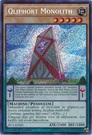 Qliphort Monolith | Secrets of Eternity | SECE-EN020 | Secret Rare | 1st