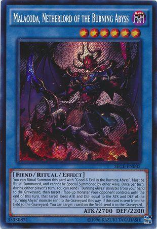 Malacoda, Netherlord of the Burning Abyss | Secrets of Eternity | SECE-EN085 | Secret Rare