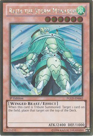 Raiza the Storm Monarch | Premium Gold | PGLD-EN062 | Gold Rare | 1st