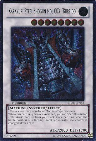 Karakuri Steel Shogun mdl 00X Bureido | Storm of Ragnarok | STOR-EN042 | Ultimate Rare | 1st