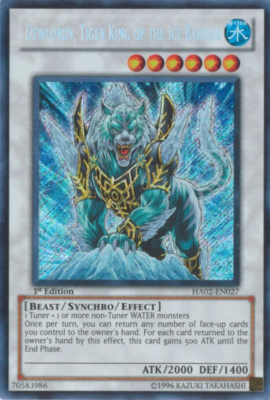 Dewloren, Tiger King of the Ice Barrier | Hidden Arsenal 2 | HA02-EN027 | Secret Rare