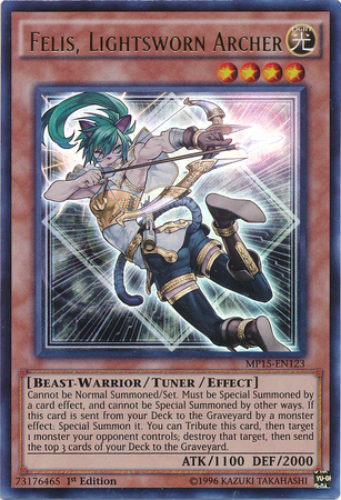 Felis, Lightsworn Archer | Duelist Alliance | DUEA-EN095 | Ultra Rare