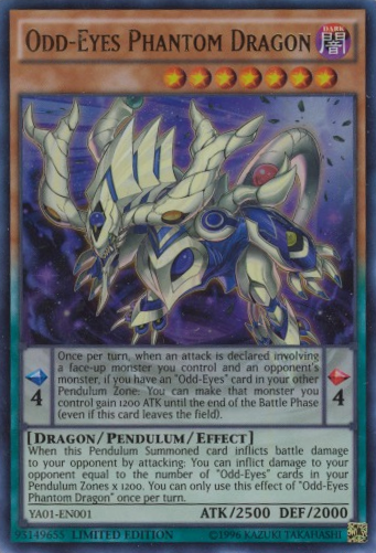 Odd-Eyes Phantom Dragon | Yu-Gi-Oh! ARC-V Volume 1 promotional card | YA01-EN001 | Ultra Rare