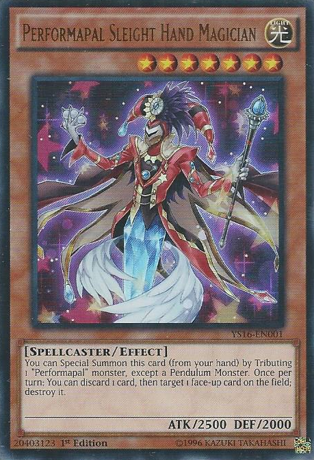 Performapal Sleight Hand Magician | Starter Deck: Yuya | YS16-EN001 | Ultra Rare