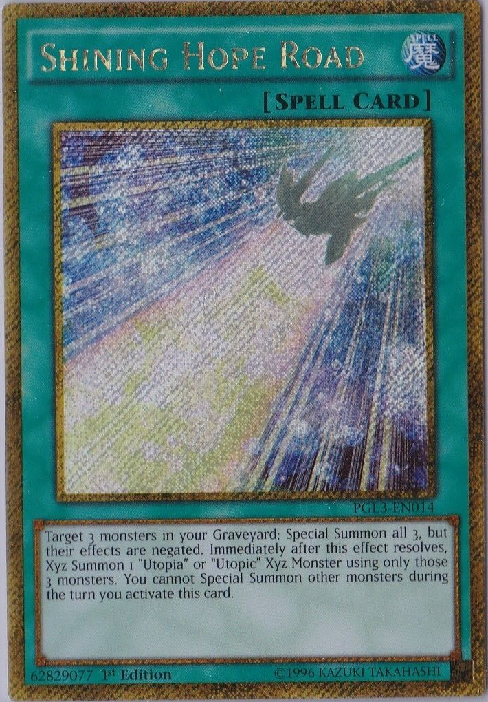 Shining Hope Road | Premium Gold: Infinite Gold | PGL3-EN014 | Gold Secret Rare