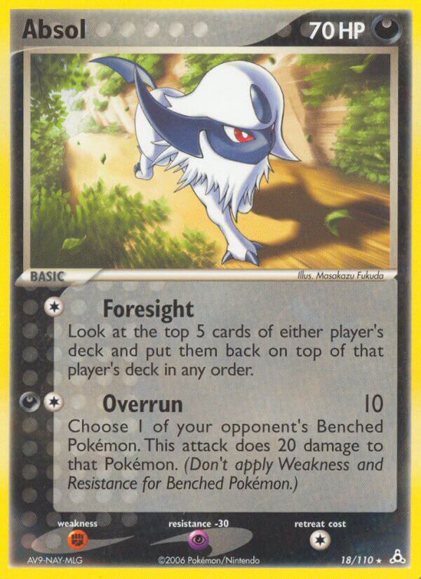 Absol | Holon Phantoms | EX | 18/110 | New Mint | Rare