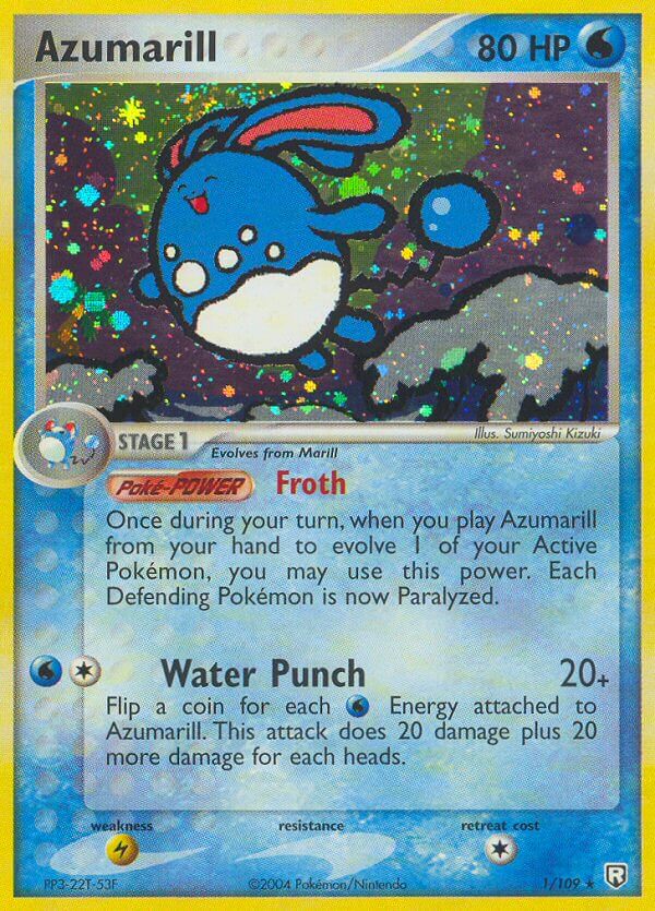 Azumarill | Team Rocket Returns | EX | 1/109 | New Mint | Rare Holo