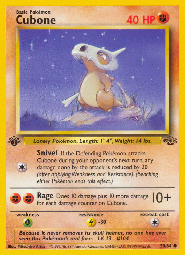 Cubone | Jungle | Classic | 50/64 | New Mint | Common