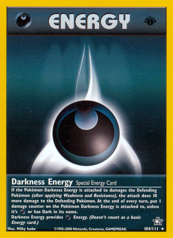 Darkness Energy | Neo Genesis | Neo | 104/111 | New Mint | Rare
