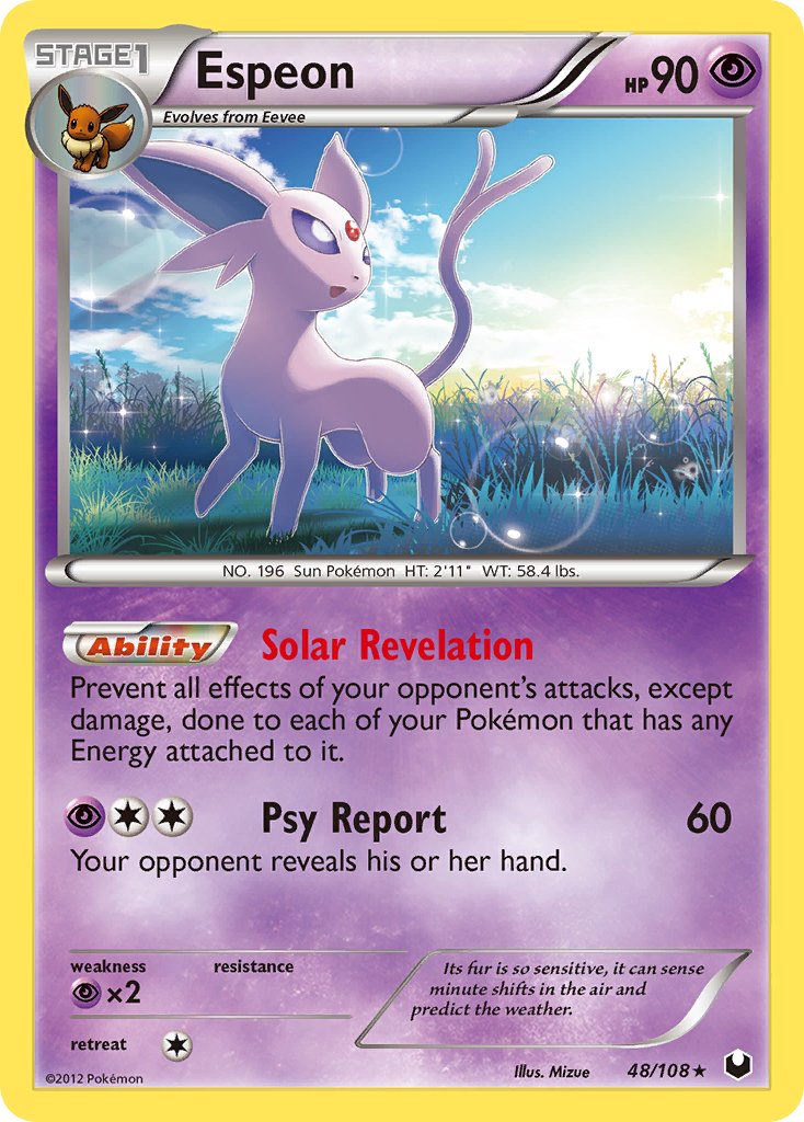 Espeon | Dark Explorers | Black & White | 48/108 | New Mint | Rare
