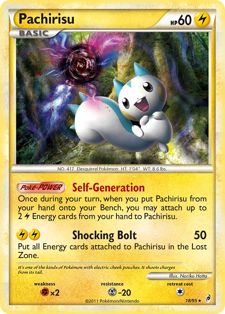 Pachirisu | Call of Legends | HeartGold & SoulSilver | 18/95 | New Mint | Rare Holo