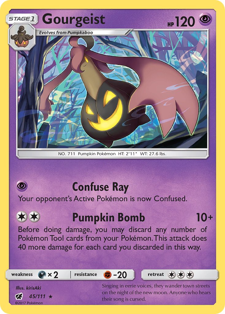 Gourgeist | Crimson Invasion | Sun & Moon | 45/111 | New Mint | Rare