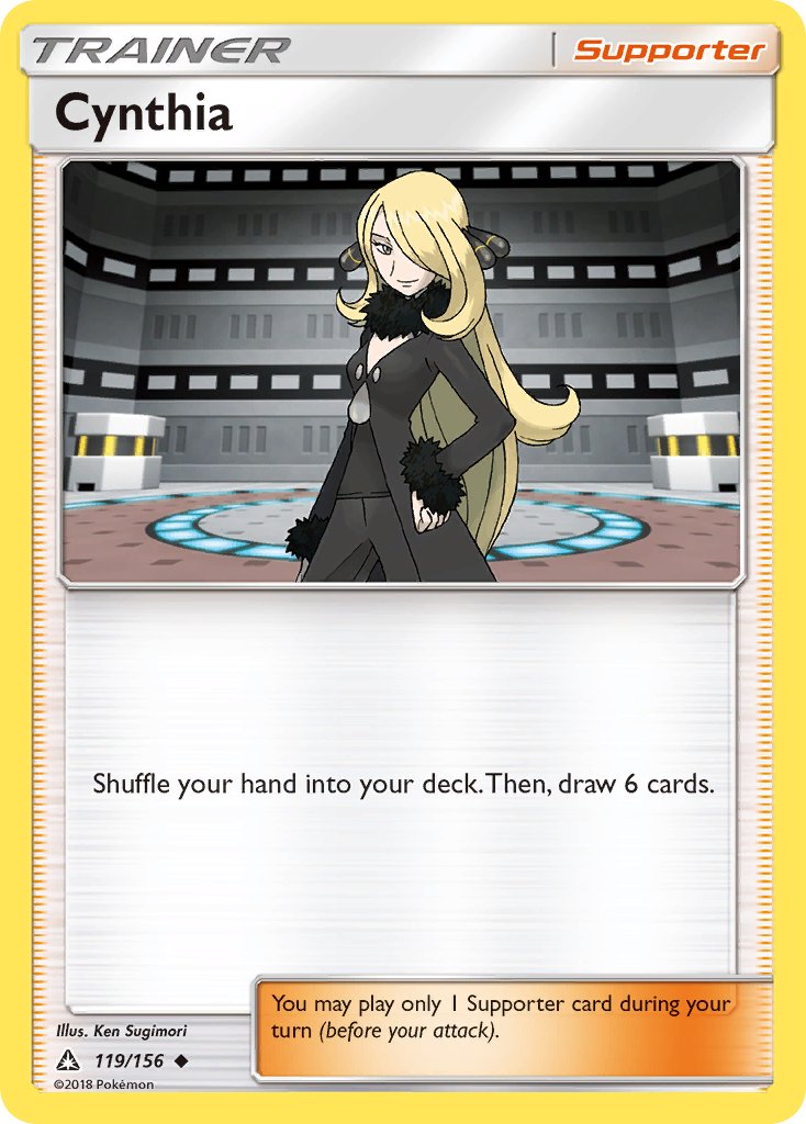 Cynthia | Ultra Prism | Sun & Moon | 119/156 | New Mint | Uncommon
