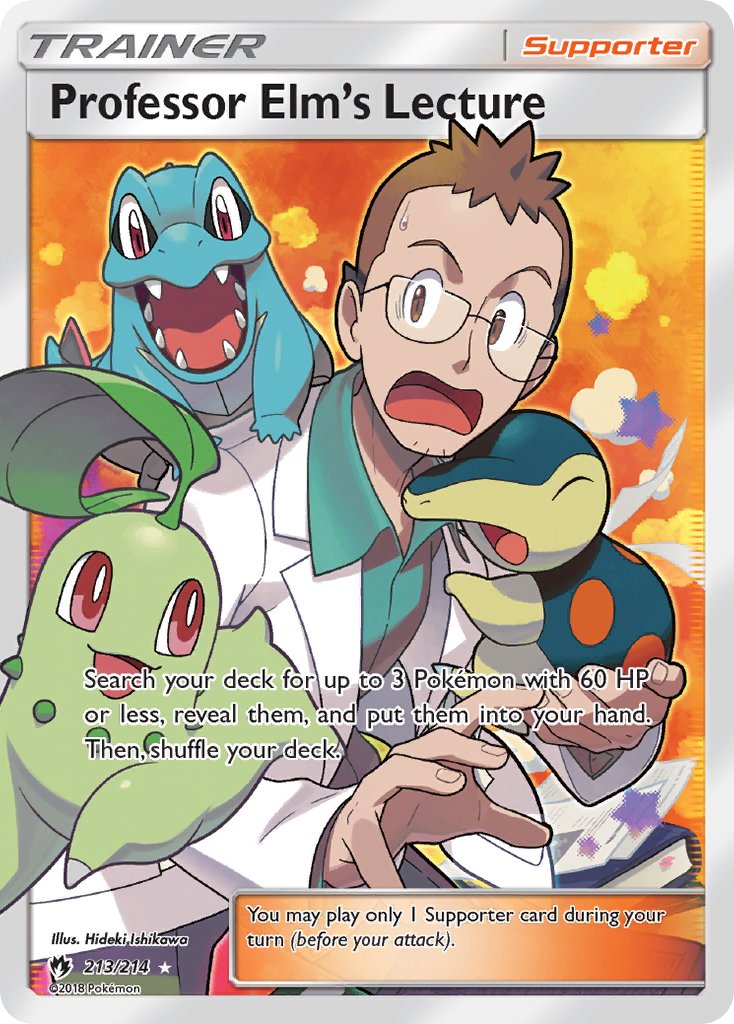 Professor Elm’s Lecture | Lost Thunder | Sun & Moon | 213/214 | New Mint | Ultra Rare