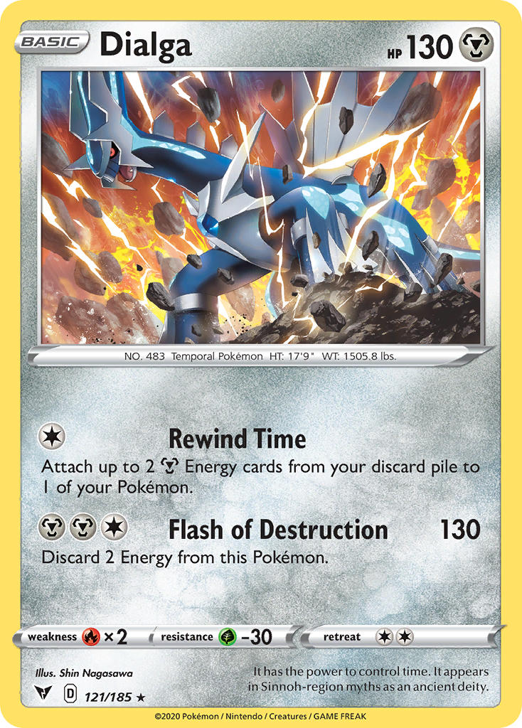 Dialga | Vivid Voltage | Sword & Shield | 121/185 | New Mint | Rare Holo