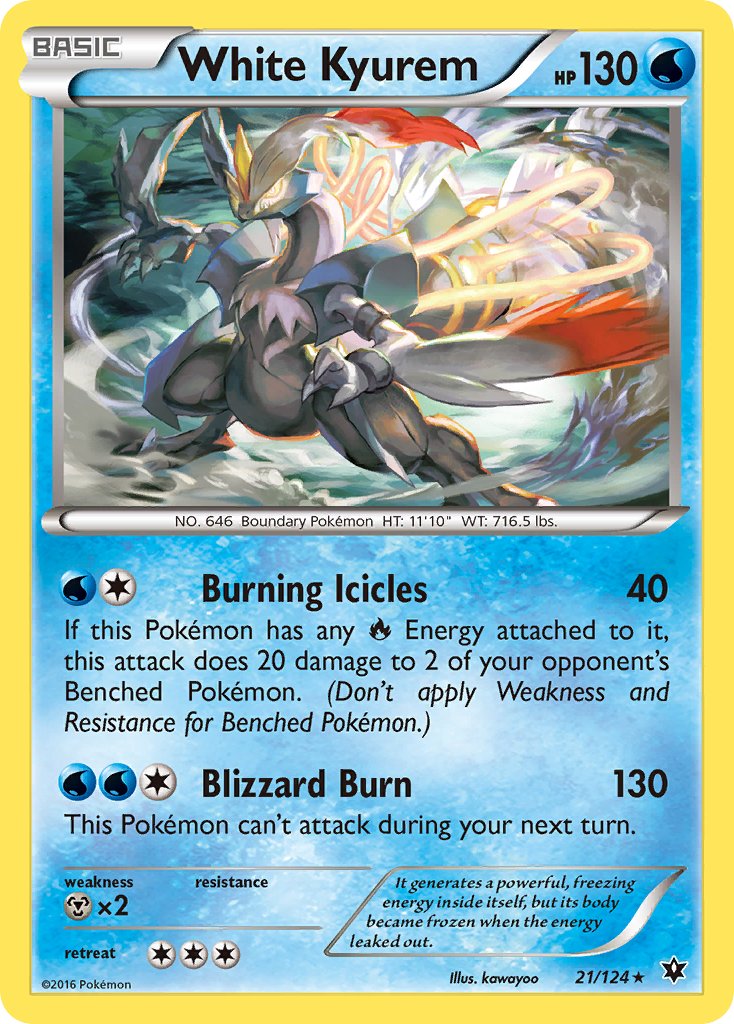 White Kyurem Pokémon Card