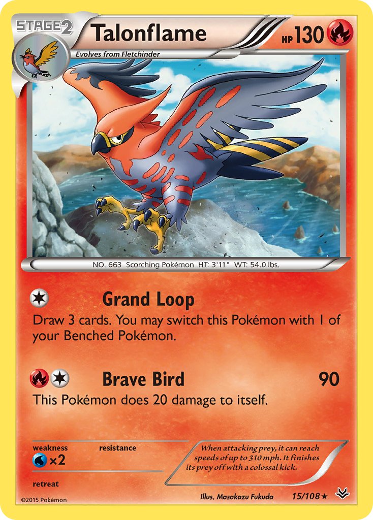 Talonflame | XY | XY6-015 | XY | Rare | New Mint