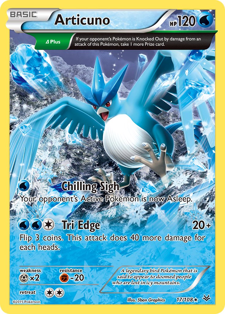 Articuno | XY | XY6-017 | XY | Rare | New Mint