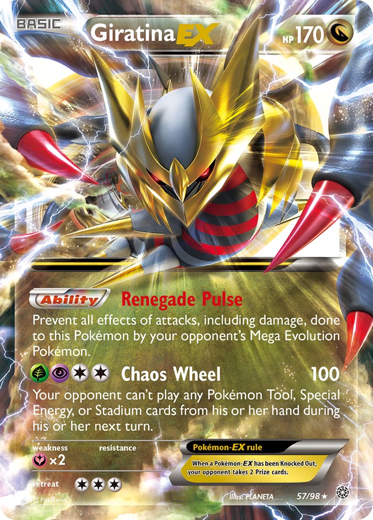 Giratina | EX | XY | XY7-057 | Rare | Holo | EX | New | Mint