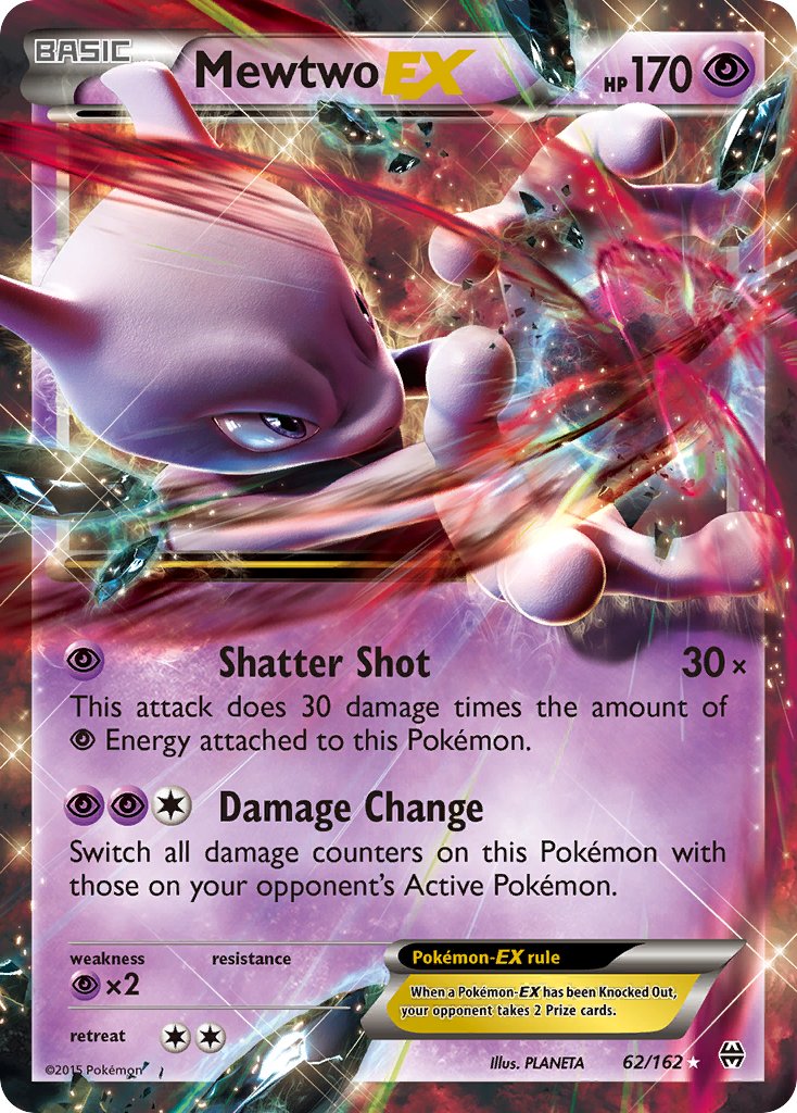 Mewtwo EX | BKT | XY | 62/162 | New Mint | Rare Holo EX