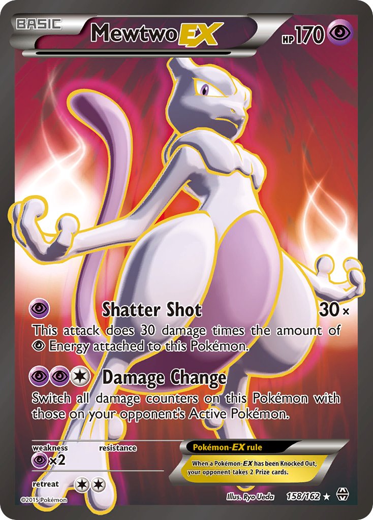 Mewtwo EX | BKT | XY | 158/162 | New Mint | Ultra Rare