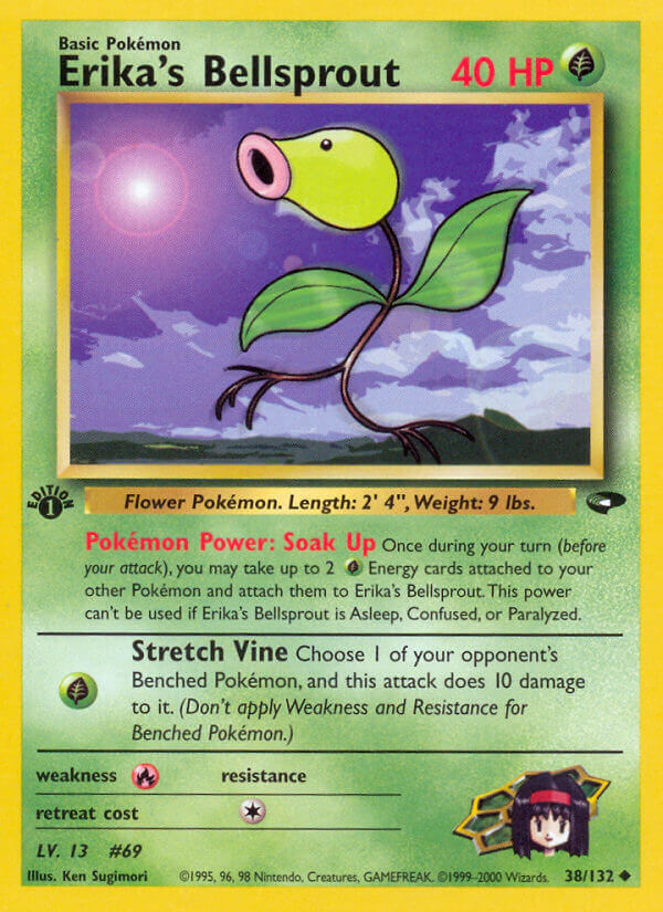Erika’s Bellsprout | Gym Challenge | Gym | 38/132 | New Mint | Uncommon