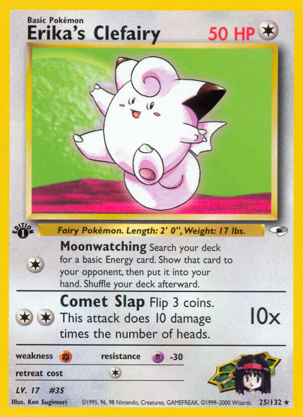 Erika’s Clefairy | Gym Heroes | Gym | 25/132 | New Mint | Rare