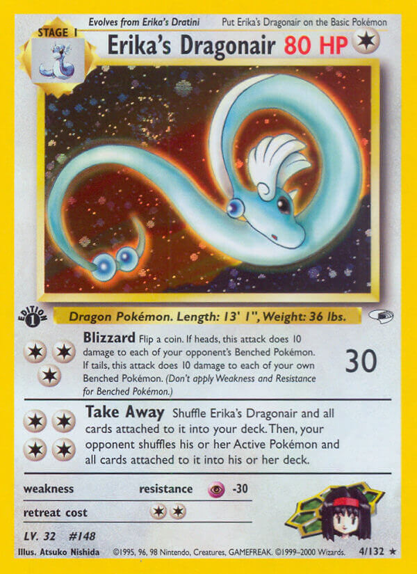 Erika’s Dragonair | Gym Heroes | Gym | 4/132 | New Mint | Rare Holo