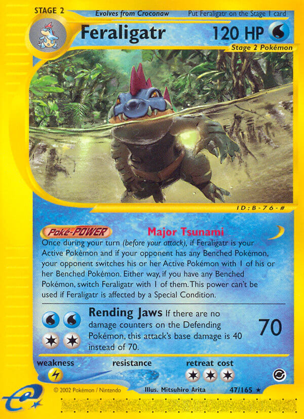 Feraligatr | Expedition | E-Card | 47/165 | New Mint | Rare