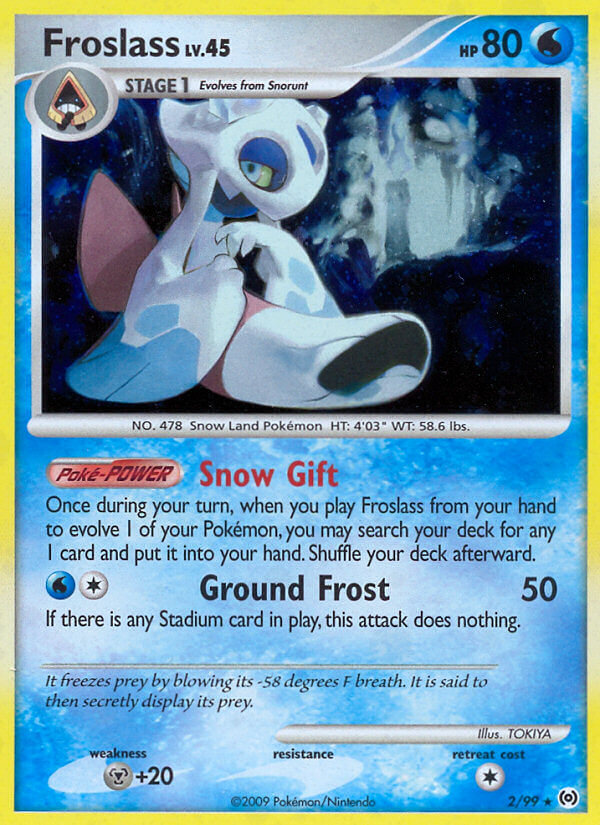 Froslass | Arceus | Platinum | 2/99 | New Mint | Rare Holo