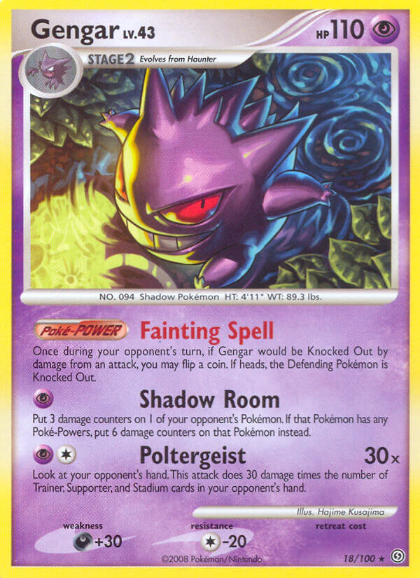 Gengar | Stormfront | Diamond & Pearl | 18/100 | New Mint | Rare