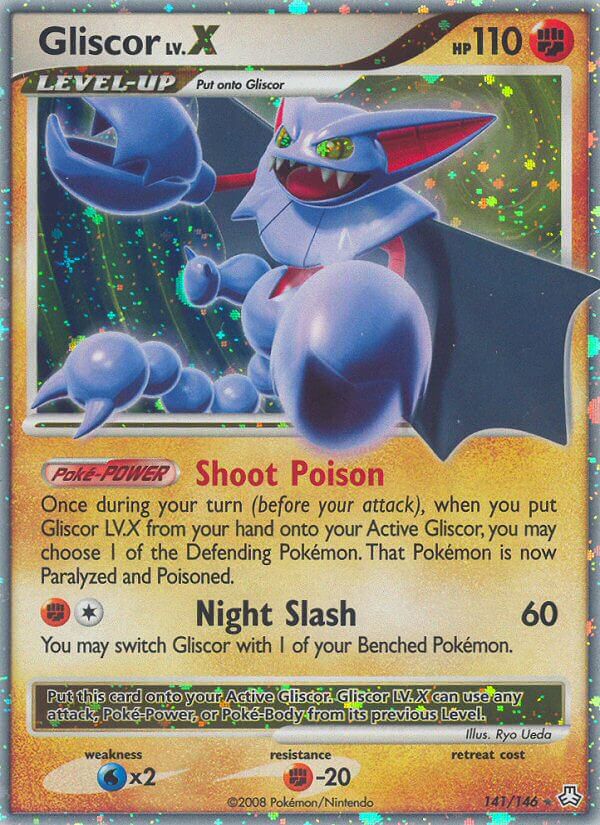 Gliscor LV.X | Legends Awakened | Diamond & Pearl | 141/146 | New Mint | Rare Holo LV.X