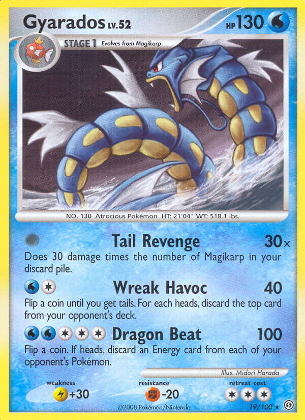 Gyarados | Stormfront | Diamond & Pearl | 19/100 | New Mint | Rare