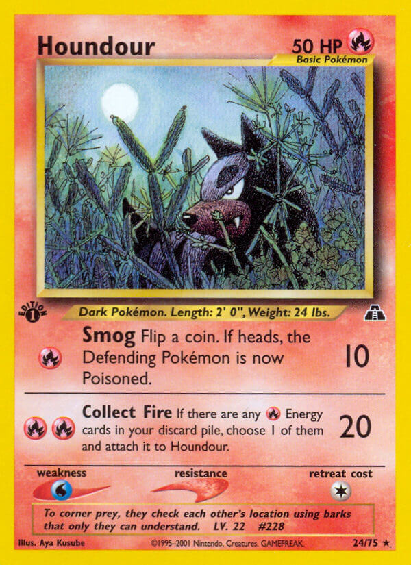 Houndour | Neo Discovery | Neo | 24/75 | New Mint | Rare
