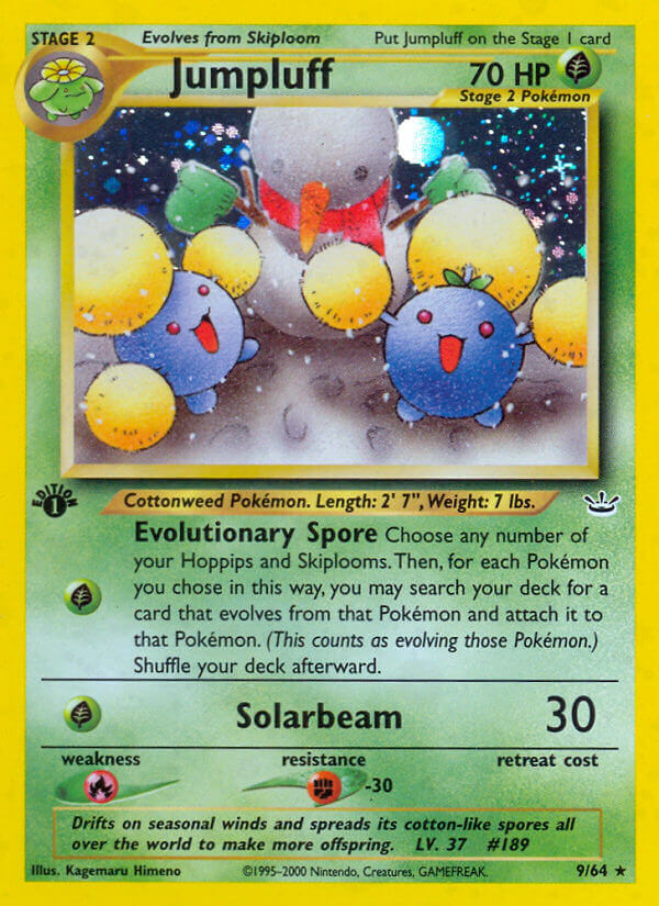 Jumpluff | Neo Revelation | Neo | 9/64 | New Mint | Rare Holo