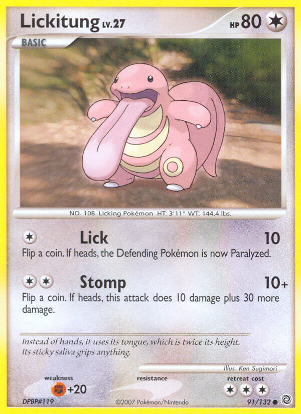 Lickitung | Secret Wonders | Diamond & Pearl | 91/132 | New Mint | Common