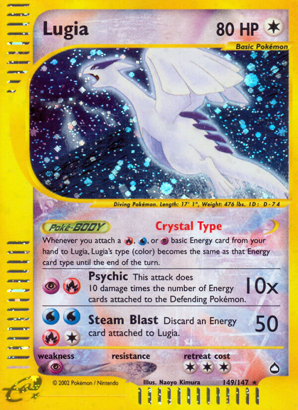 Lugia | Aquapolis | E-Card | 149/147 | New Mint | Rare Secret