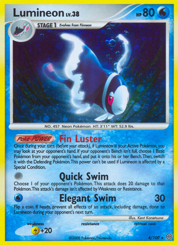 Lumineon | Stormfront | Diamond & Pearl | 4/100 | New Mint | Rare Holo